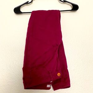 Burgundy Skinny Jeans